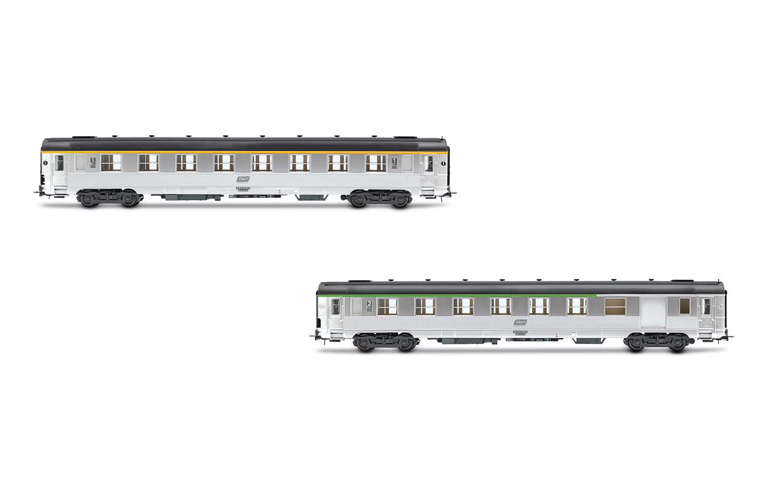 HJ2411 SNCF, diesel railcar ABJ 4, red/beige livery with red