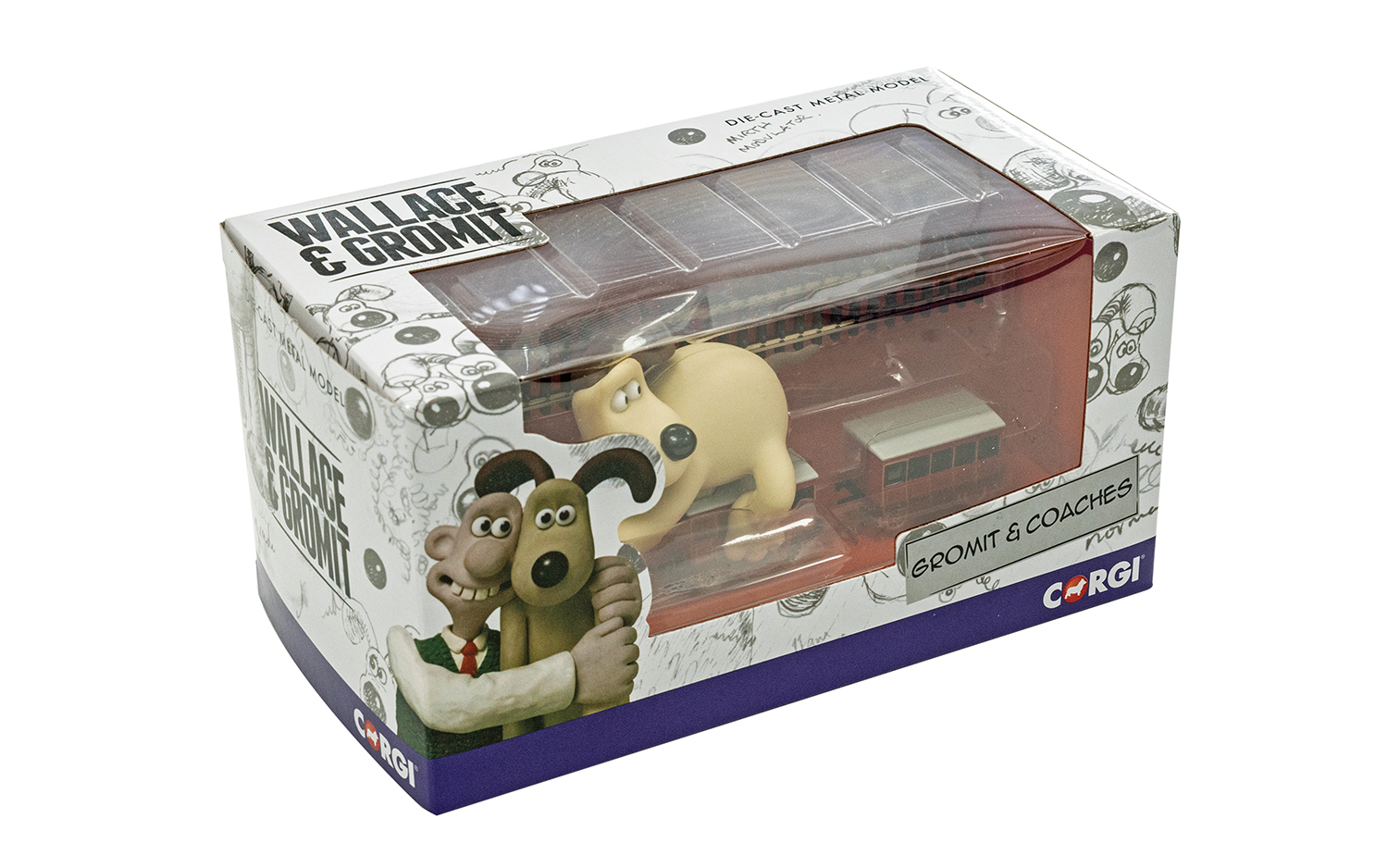 CC80603 Wallace & Gromit - The Wrong Trousers - Gromit & Coaches