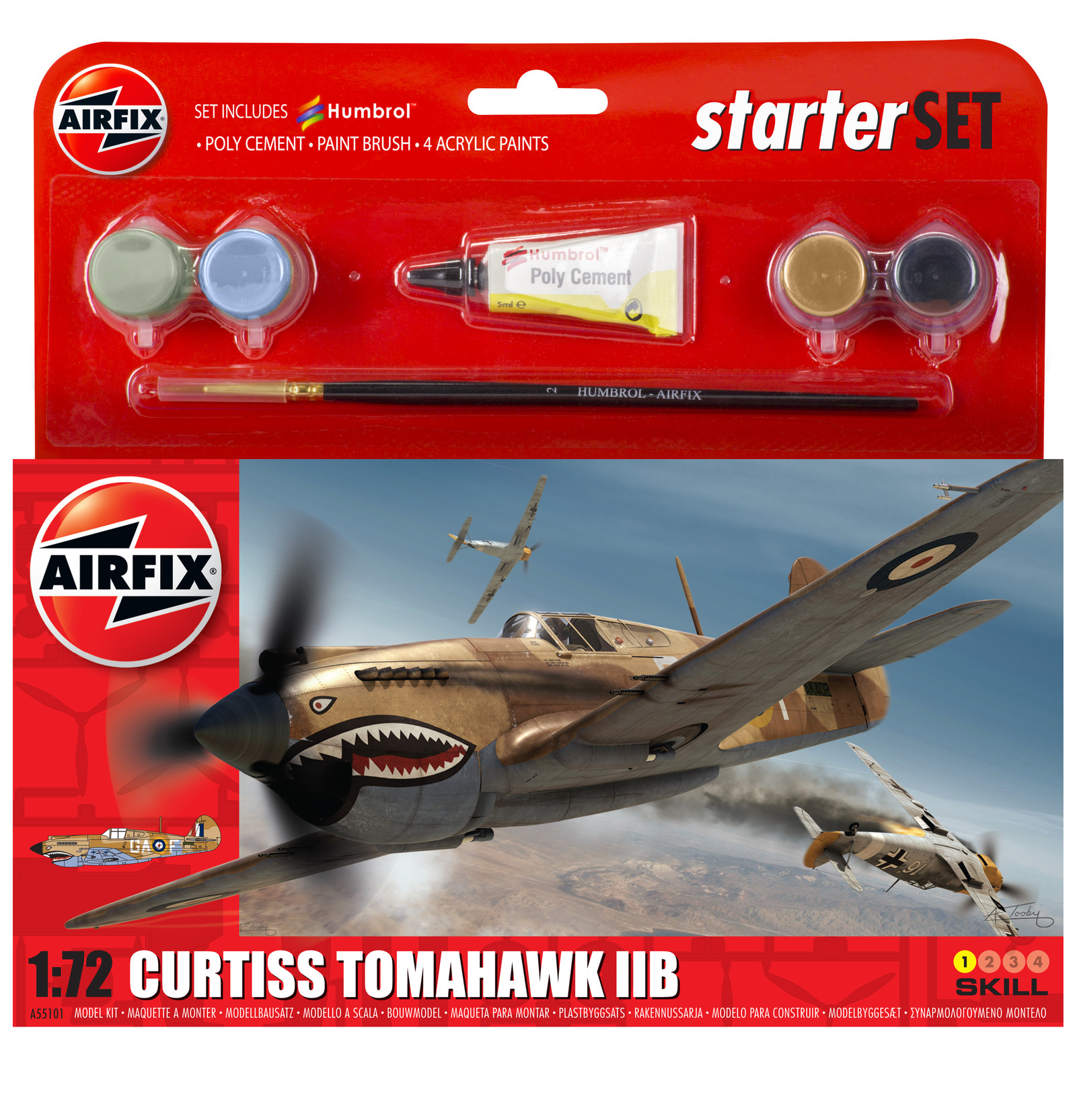 Small Starter Set - Curtiss Tomahawk IIB