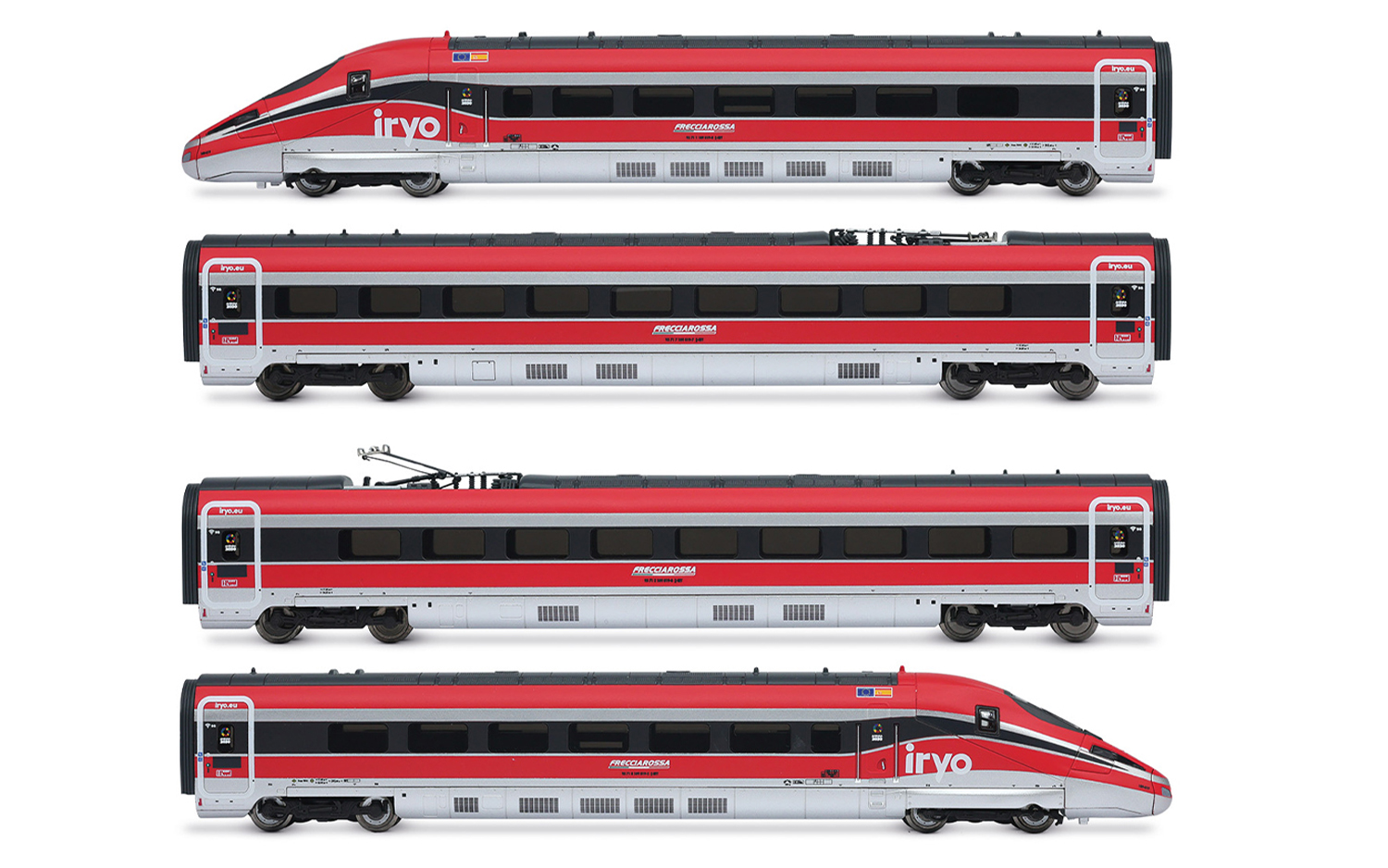HN2622 Iryo Spain Frecciarossa 1000 Base Set 4 Elements Ep VI hn2622-iryo-spain-frecciarossa-1000-base-set-4-elements-ep-vi