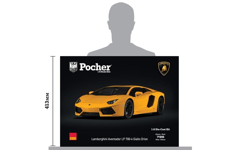 Lamborghini Aventador LP 700-4 Giallo Orion - 1:8 Scale Kit