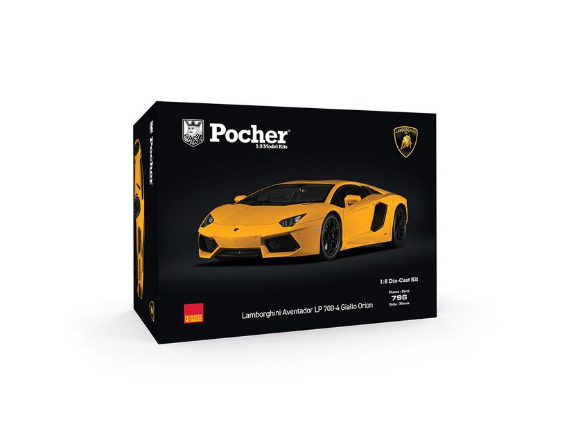 Lamborghini Aventador LP 700-4 Giallo Orion - 1:8 Scale Kit