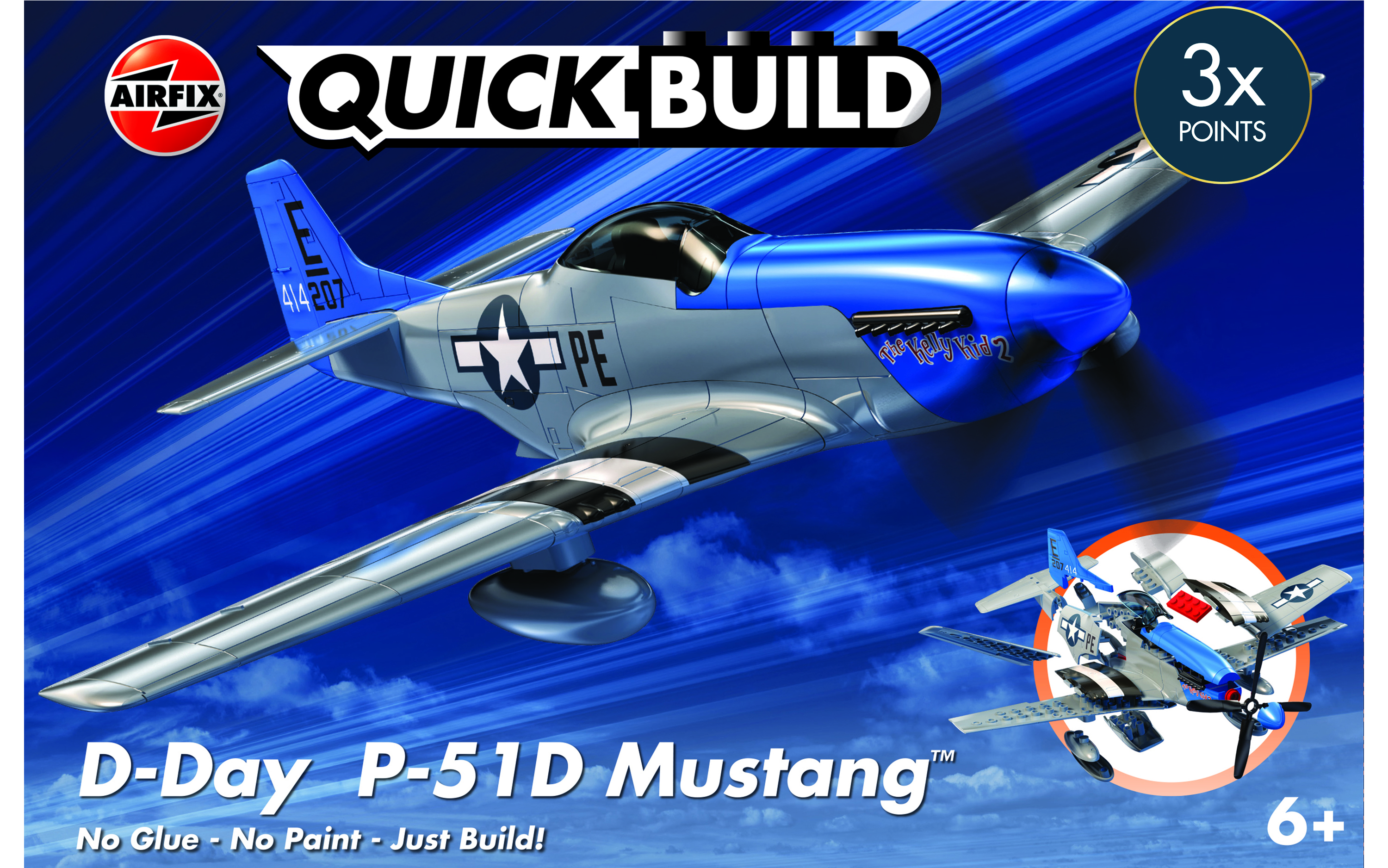 J6046 QUICKBUILD D-Day P-51D Mustang