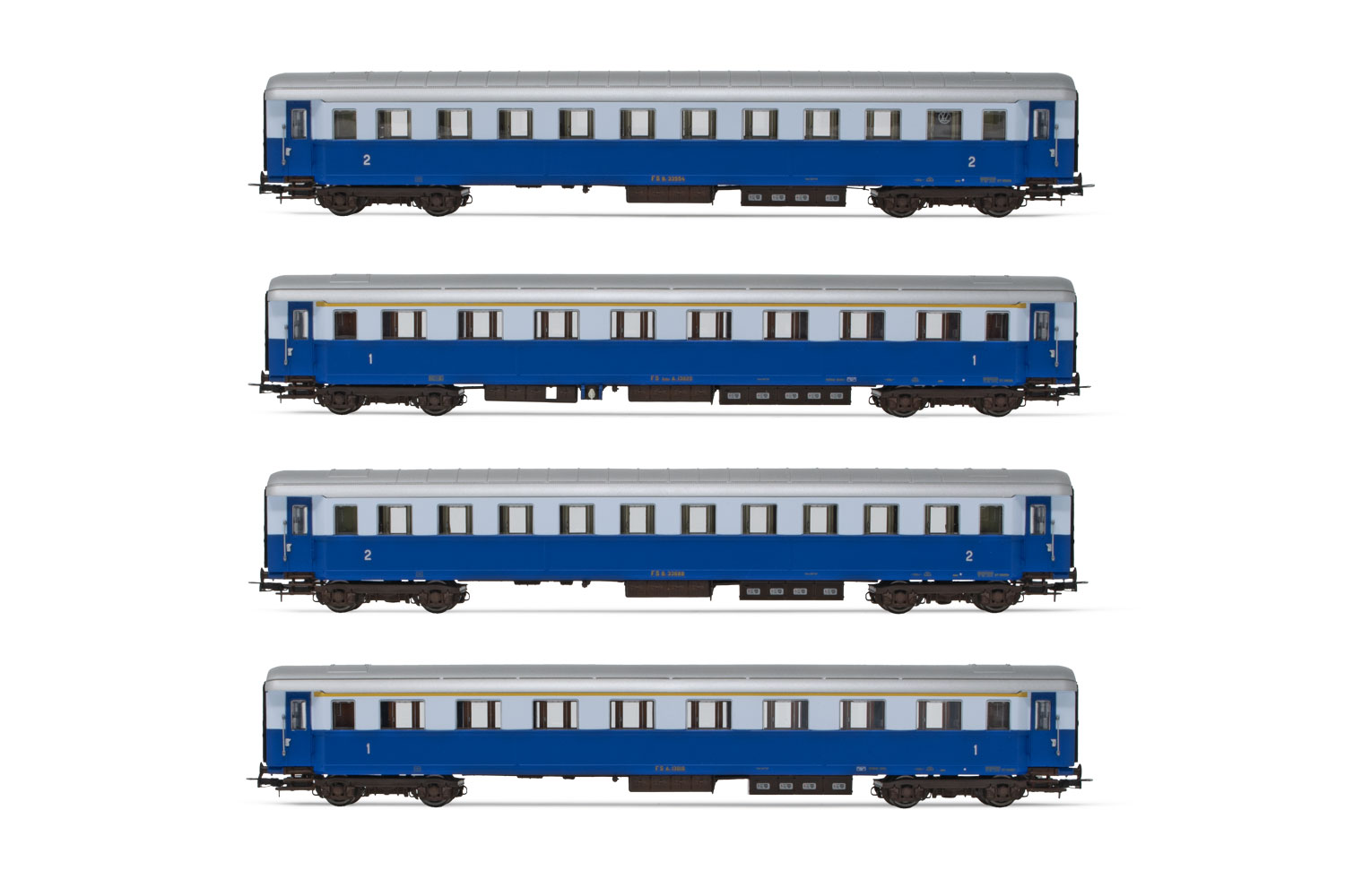 Coffret Rivarossi 3 Voitures Type 59 - Treno Azzurro Castan FS HR4021 - Neuf Rare