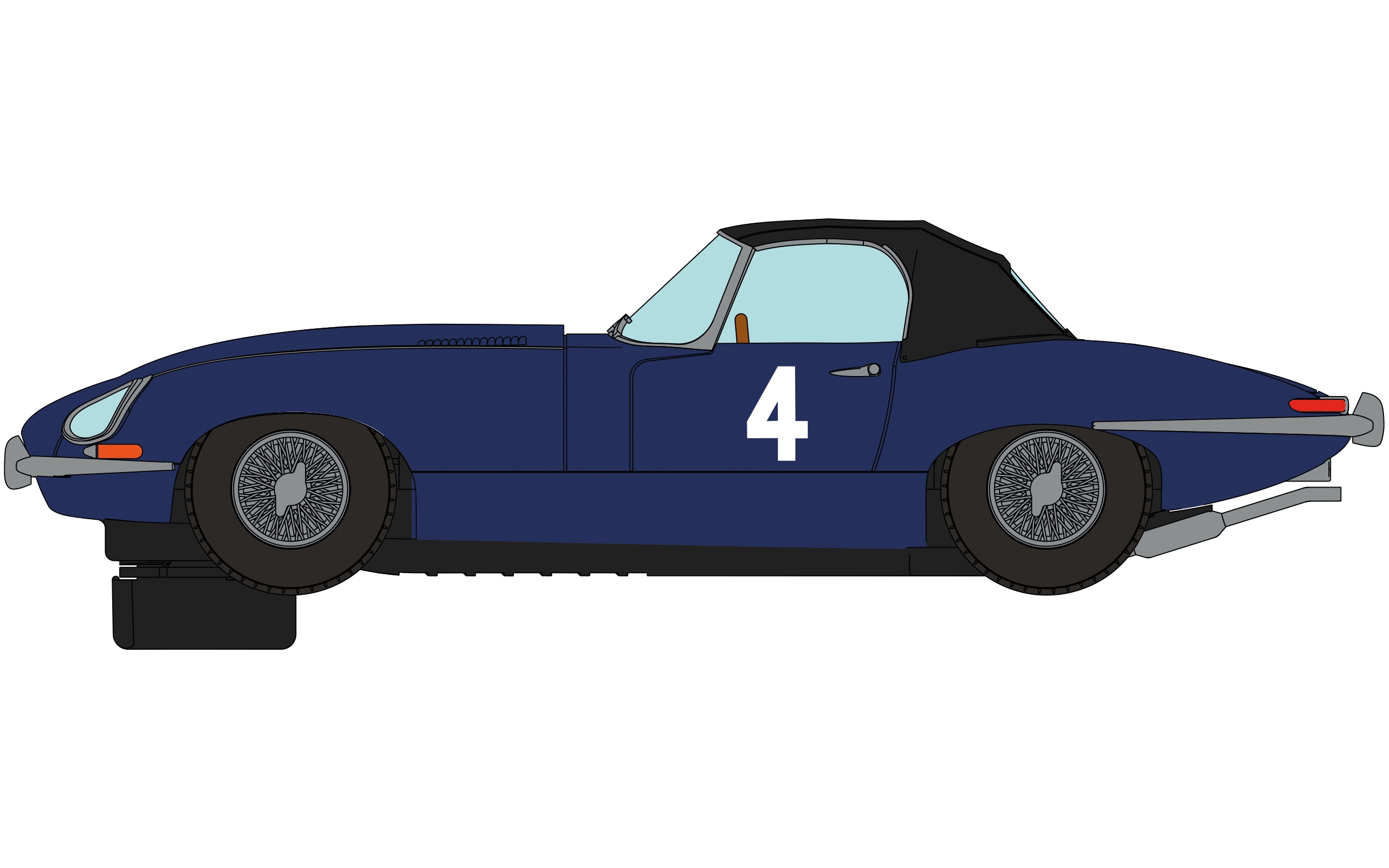 Scalextric C4062A Jaguar E-type Oulton 1961 First Race Win Twin Set for sale online 