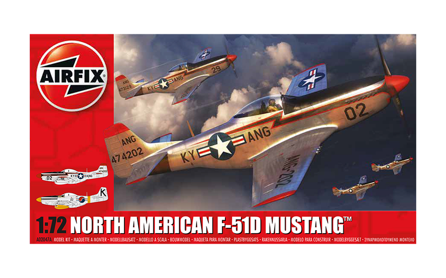 A02047A Airfix | North American F-51D Mustang - Plastic Model Kit