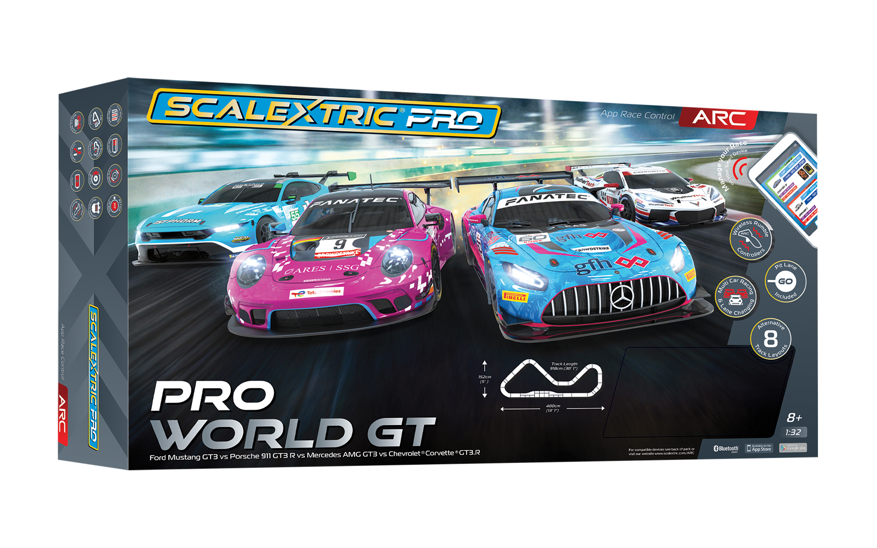 C1462M Scalextric Pro - World GT - Race Set