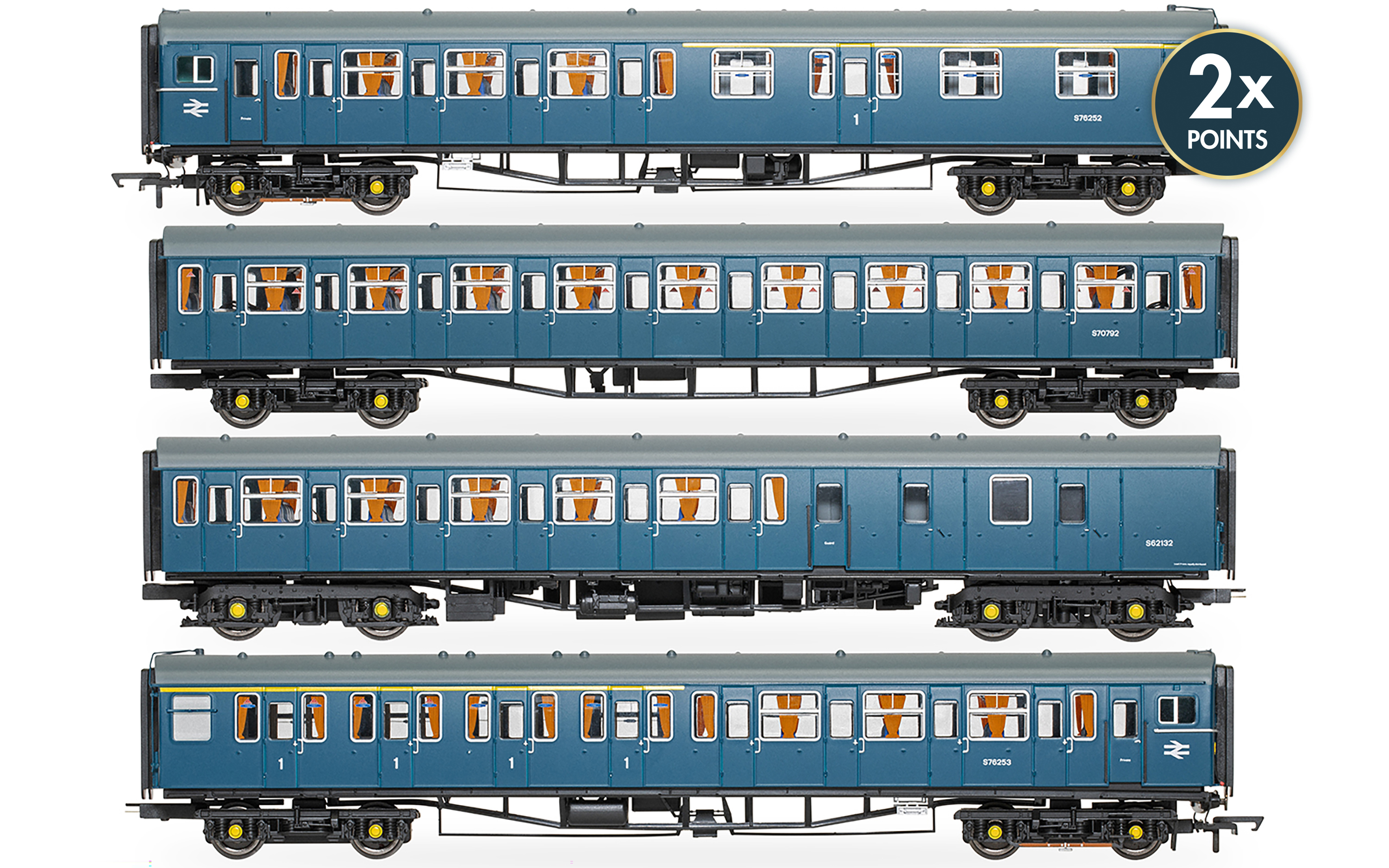 R30447 BR - Class 423 - 7712 '4 VEP' - Train Pack