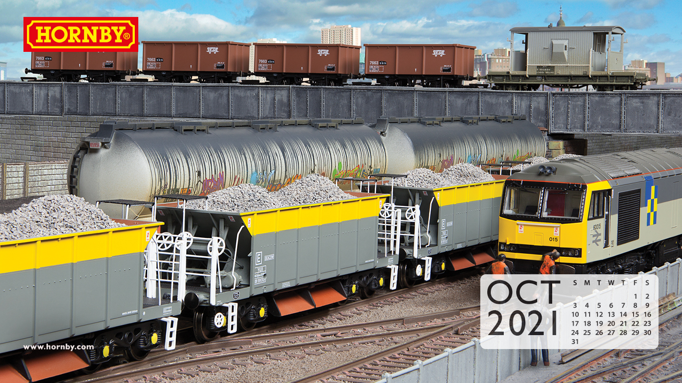 October 2021 Desktop Calendar Hornby Hobbies
