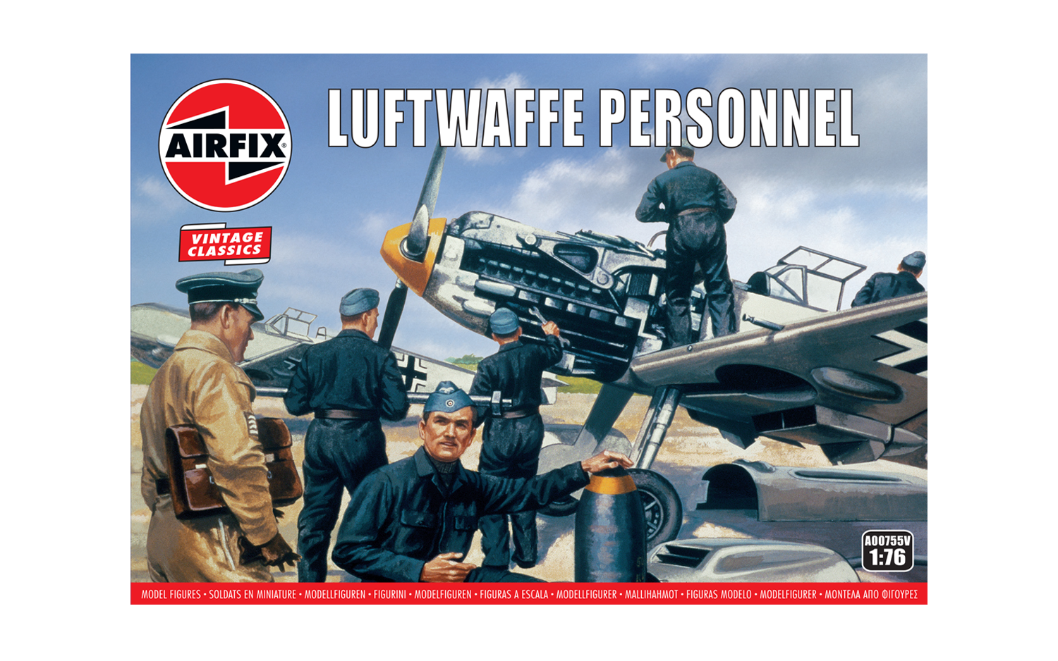 WWII Luftwaffe Personnel Airfix 00755V 1:76 'Vintage Classics Series' 