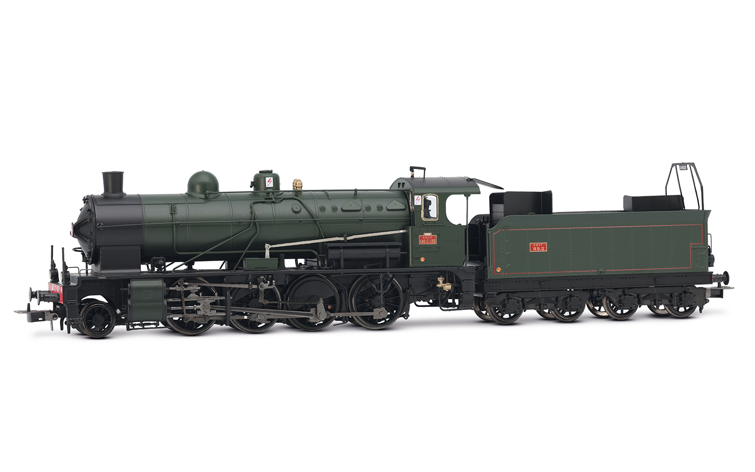HJ2411 SNCF, diesel railcar ABJ 4, red/beige livery with red