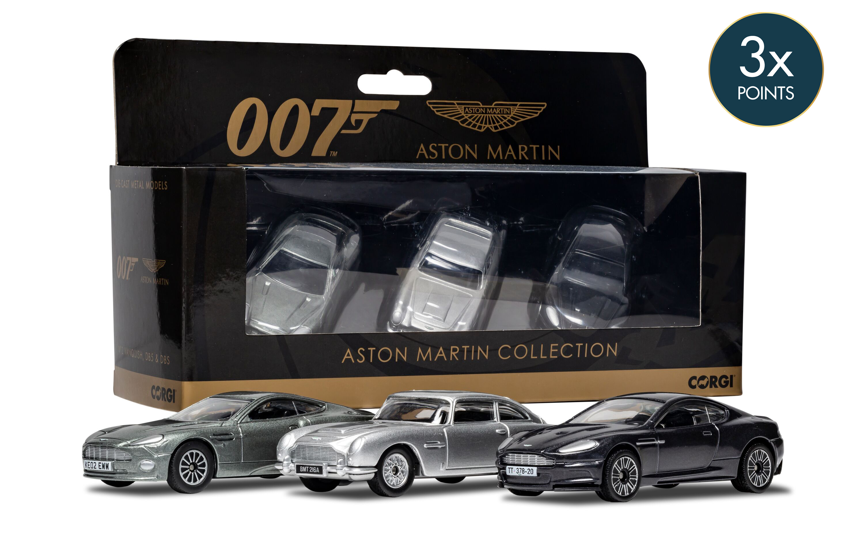DB5さん専用 TY99284 James Bond Aston Martin Collection (V12 Vanquish, DB5, DBS)