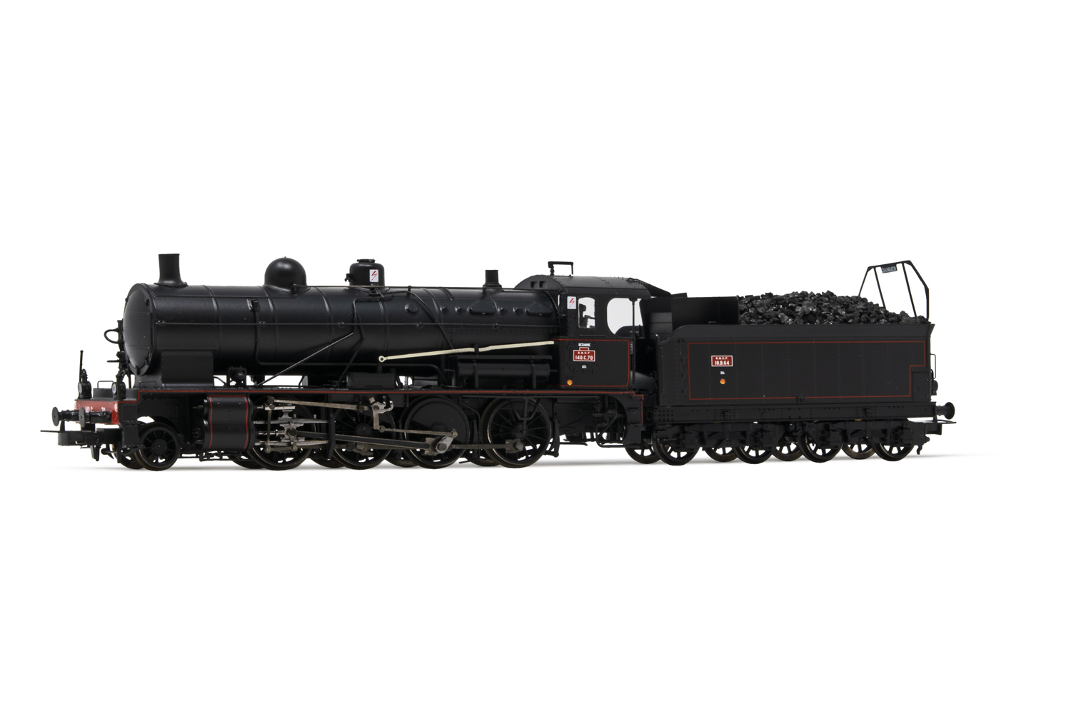 HJ2411 SNCF, diesel railcar ABJ 4, red/beige livery with red