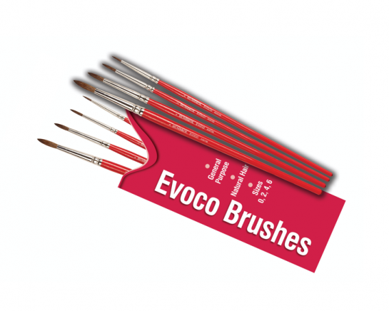 Humbrol AG4250 Palpo 000 0 2 4 Brush Pack for sale online 