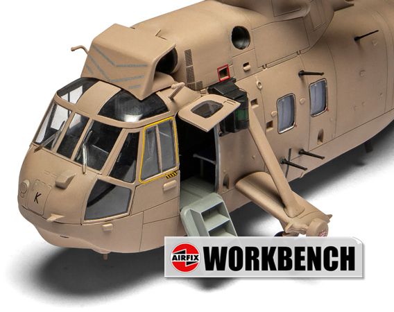 Westland Sea King HC.4 – Maquette Plastique 1/72, 133 Pièces, Niveau 2, Montage Et Peinture Requis