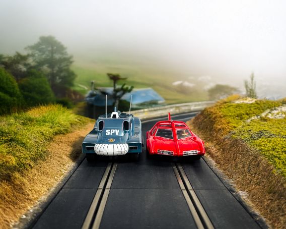 Discover the Scalextric Spectrum Vehicles on Captain Scarlet Day